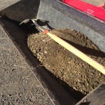 Use a bit of gravel to reinforce sleeve in ground