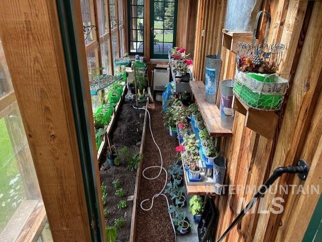 Sunroom used to grow plants during cool spring.