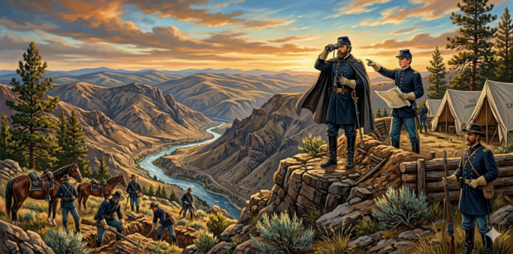 Scanning the Horizon from Camp Howard near White Bird Idaho