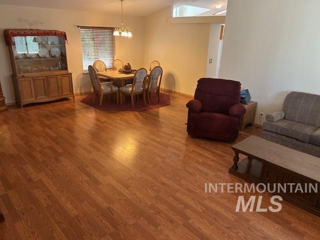 Beautiful clean flooring in the main family room area.
