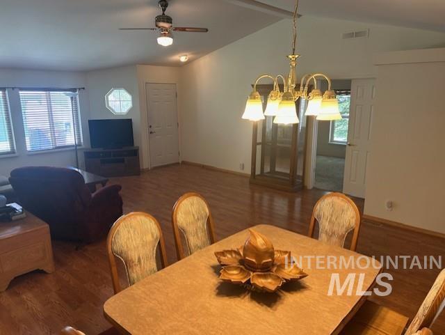 Dining area off kitchen.